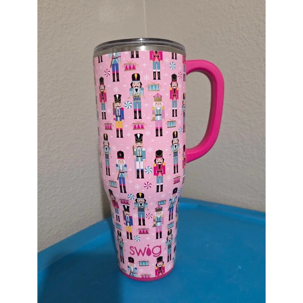Swig Pink Nutcracker Christmas Stainless Steel Travel Tumbler Viral‎ Tik Tok